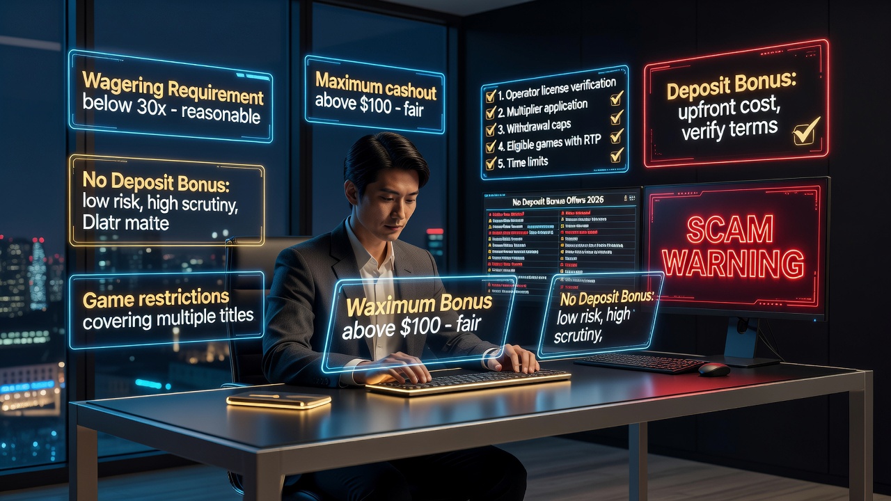 No Deposit Bonus vs Deposit Bonus: How to Evaluate the Best No-Deposit Offers (2026) and Spot Scam Warnings